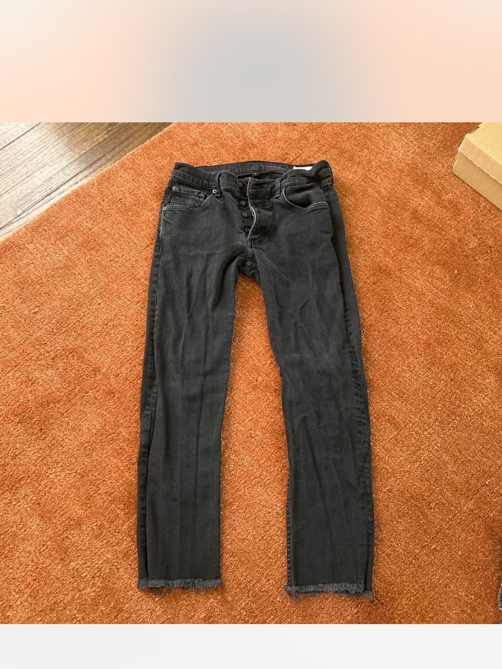 rag & bone Men's Skinny Jeans in Black
